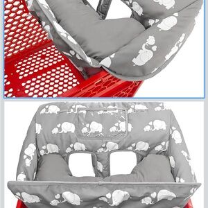 Gray Elephant Shopping Cart Cover